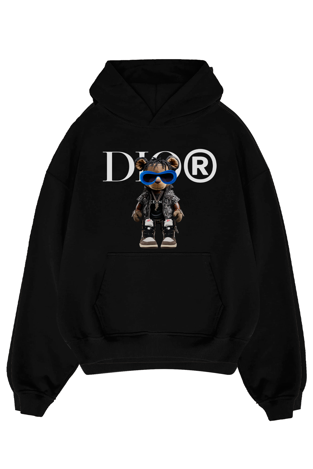 Di0r - Bear black hoodie
