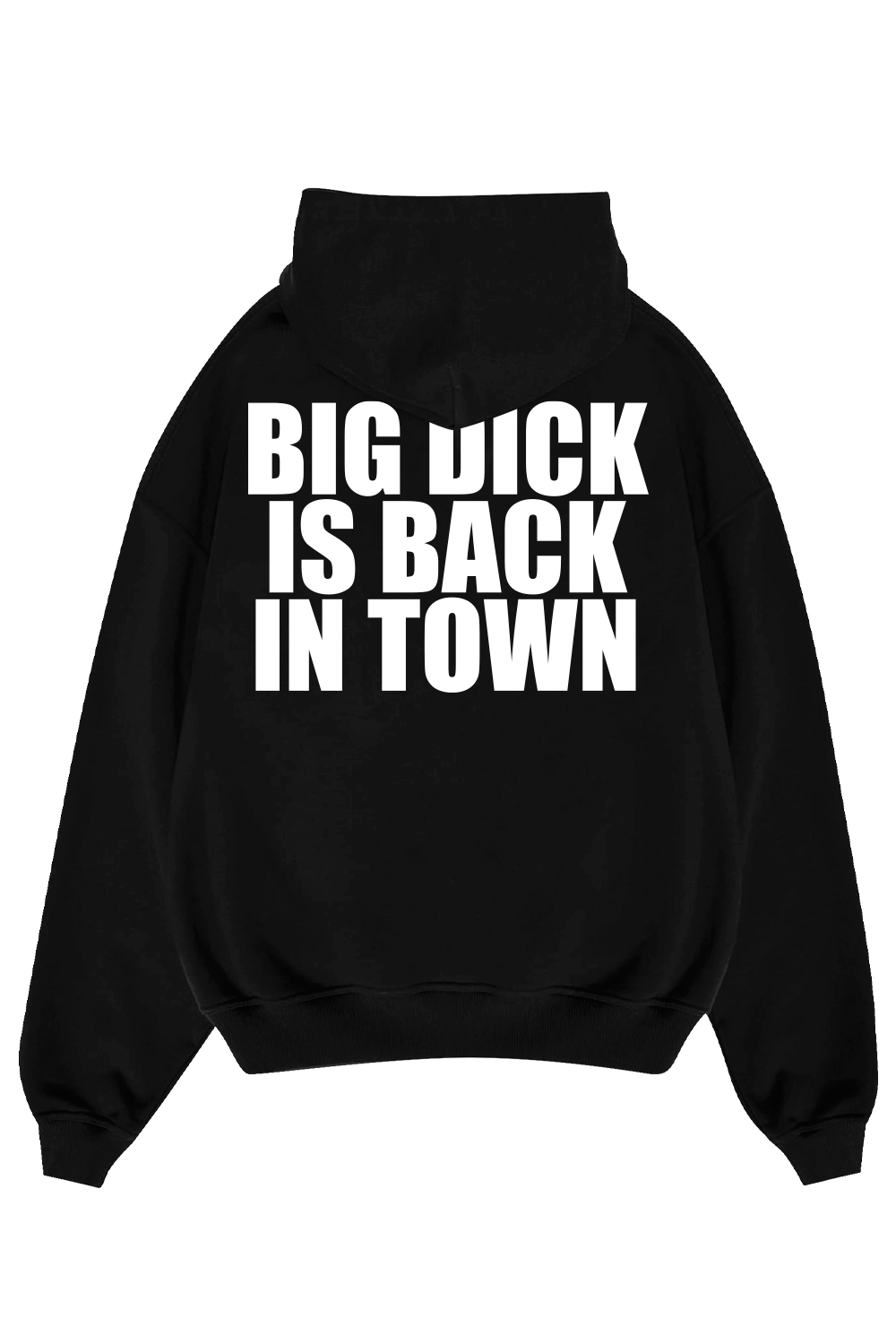 Big d*ck black hoodie