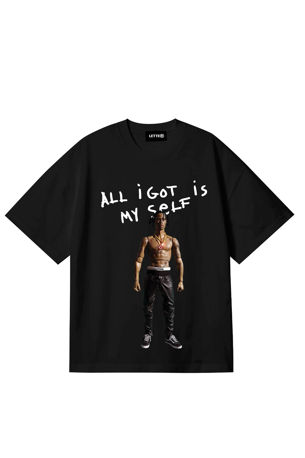 Travis black tee