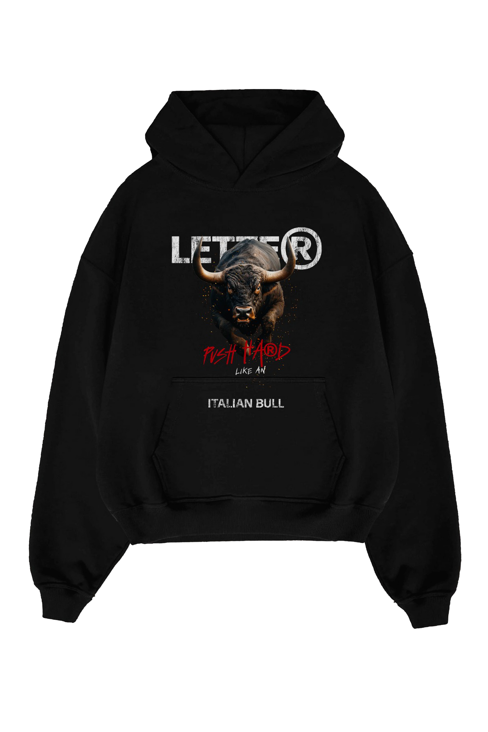 Black bull hoodie