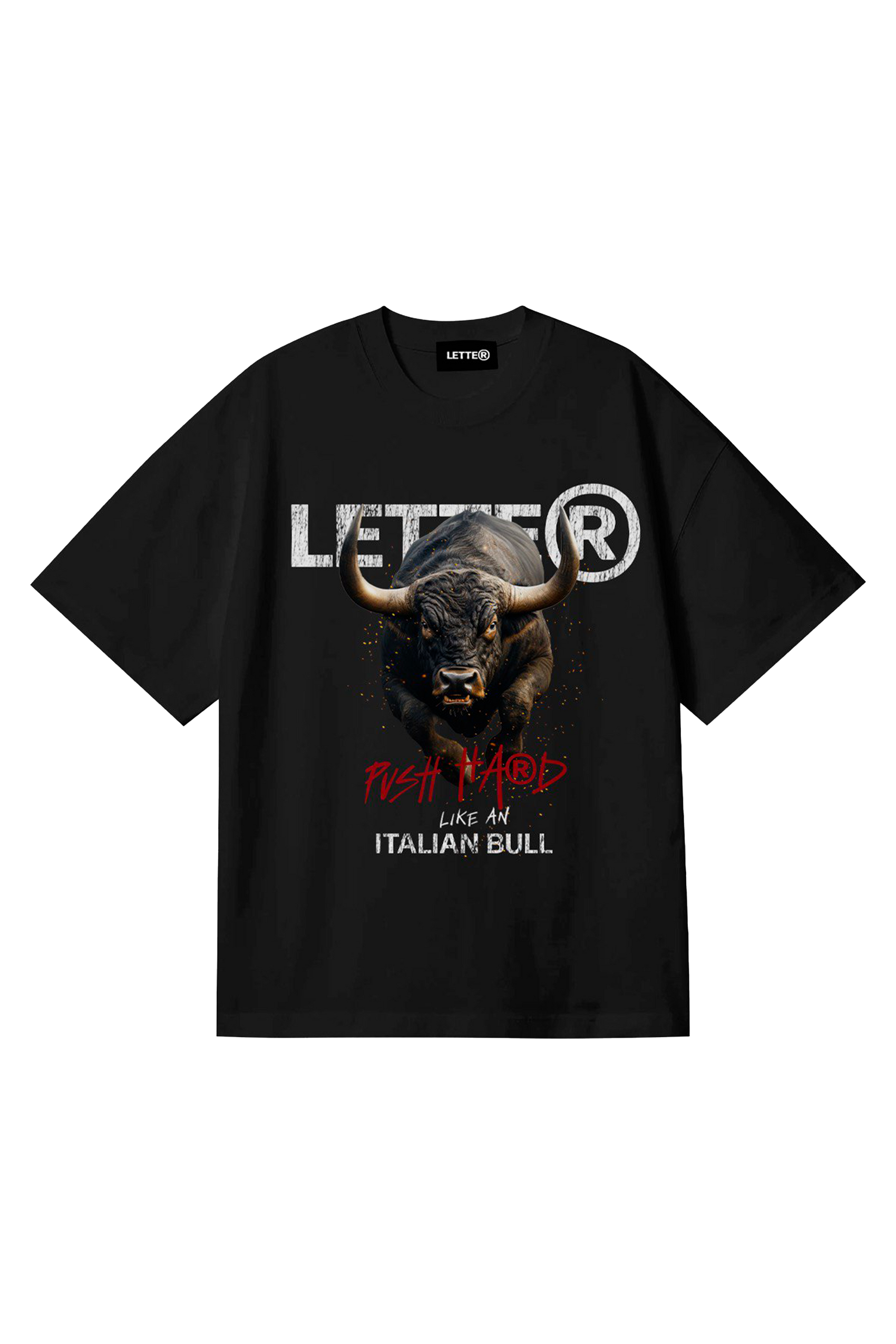 Black bull tee