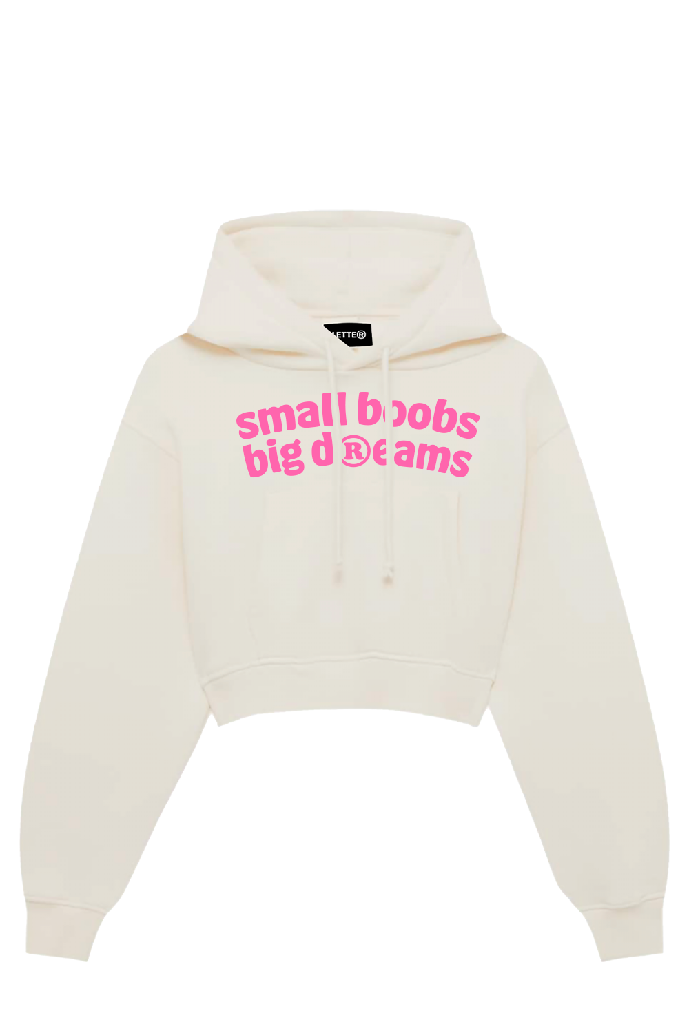 Boobs white hoodie
