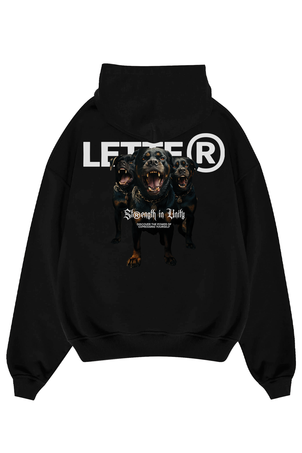 Rottweiler black hoodie