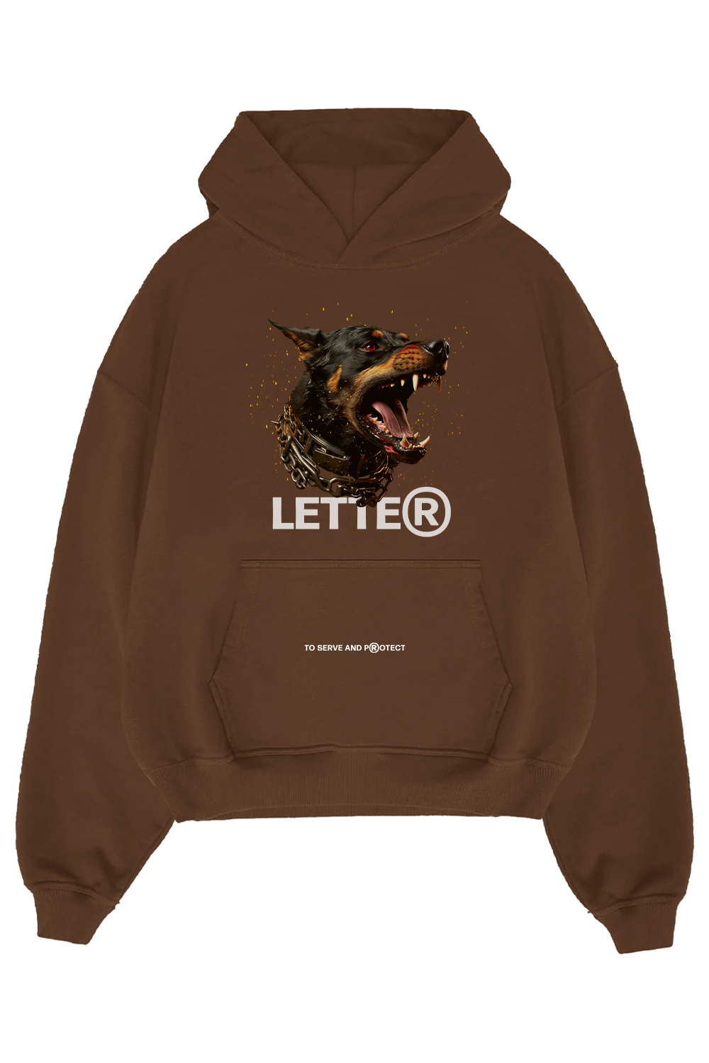 Doberman chocolate hoodie