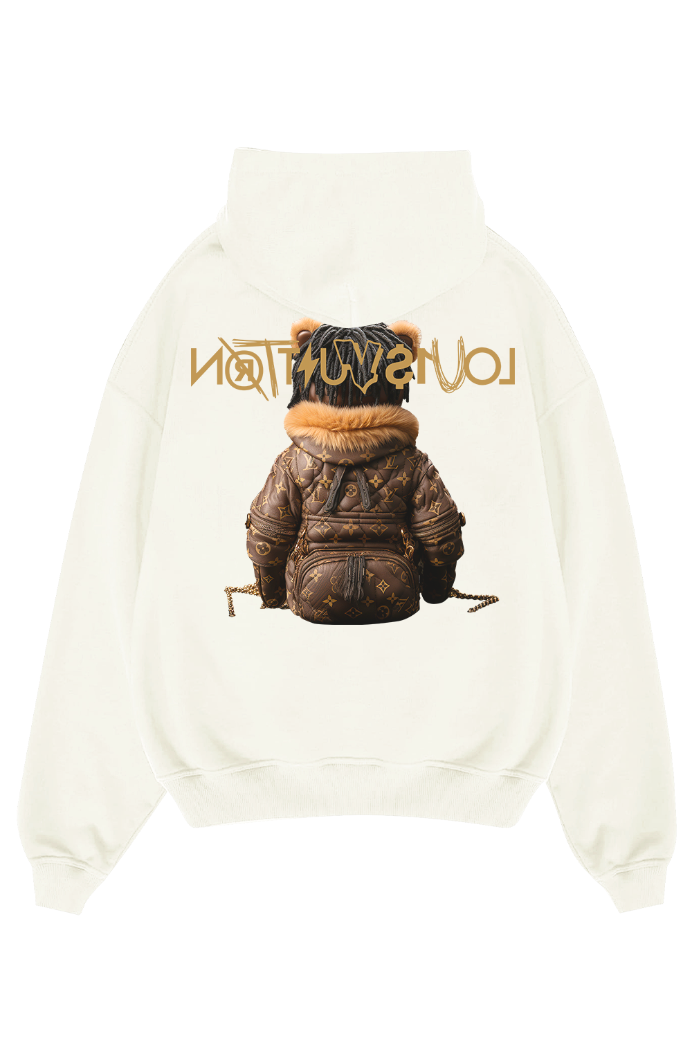 LV - Bear white hoodie
