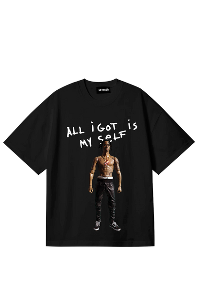 Travis black tee